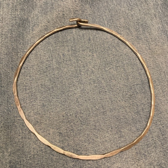 Silver Choker Necklace - Picture 2 of 3